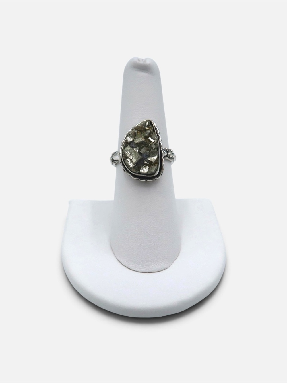 925 VINTAGE PYRITE RING - Picture 4 of 10